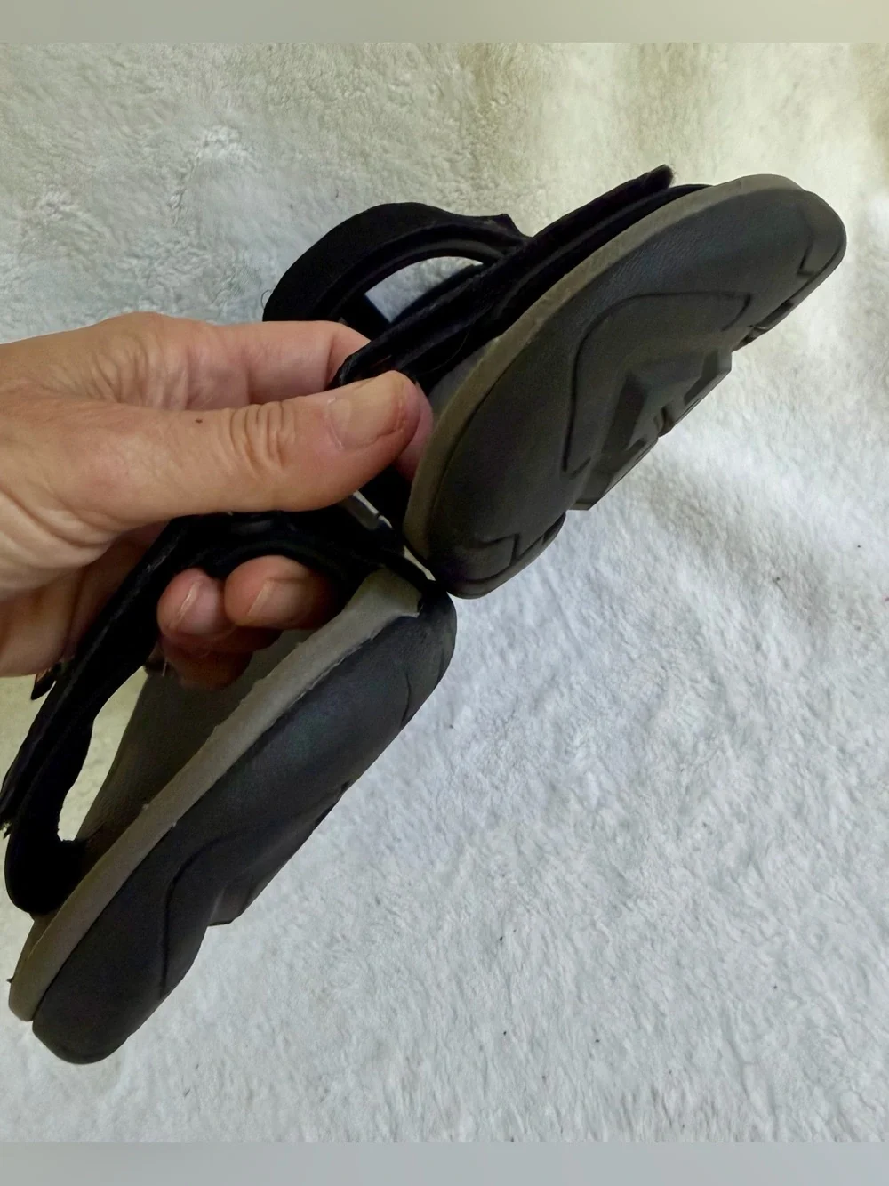 Teva Meacham Mens Size 9 Black Outdoors Trail Walking Hiking Water Sport Sandals